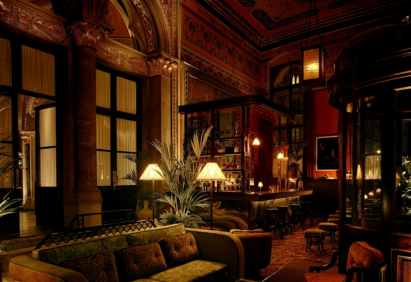 interior of gothic bar camden london cocktail bar