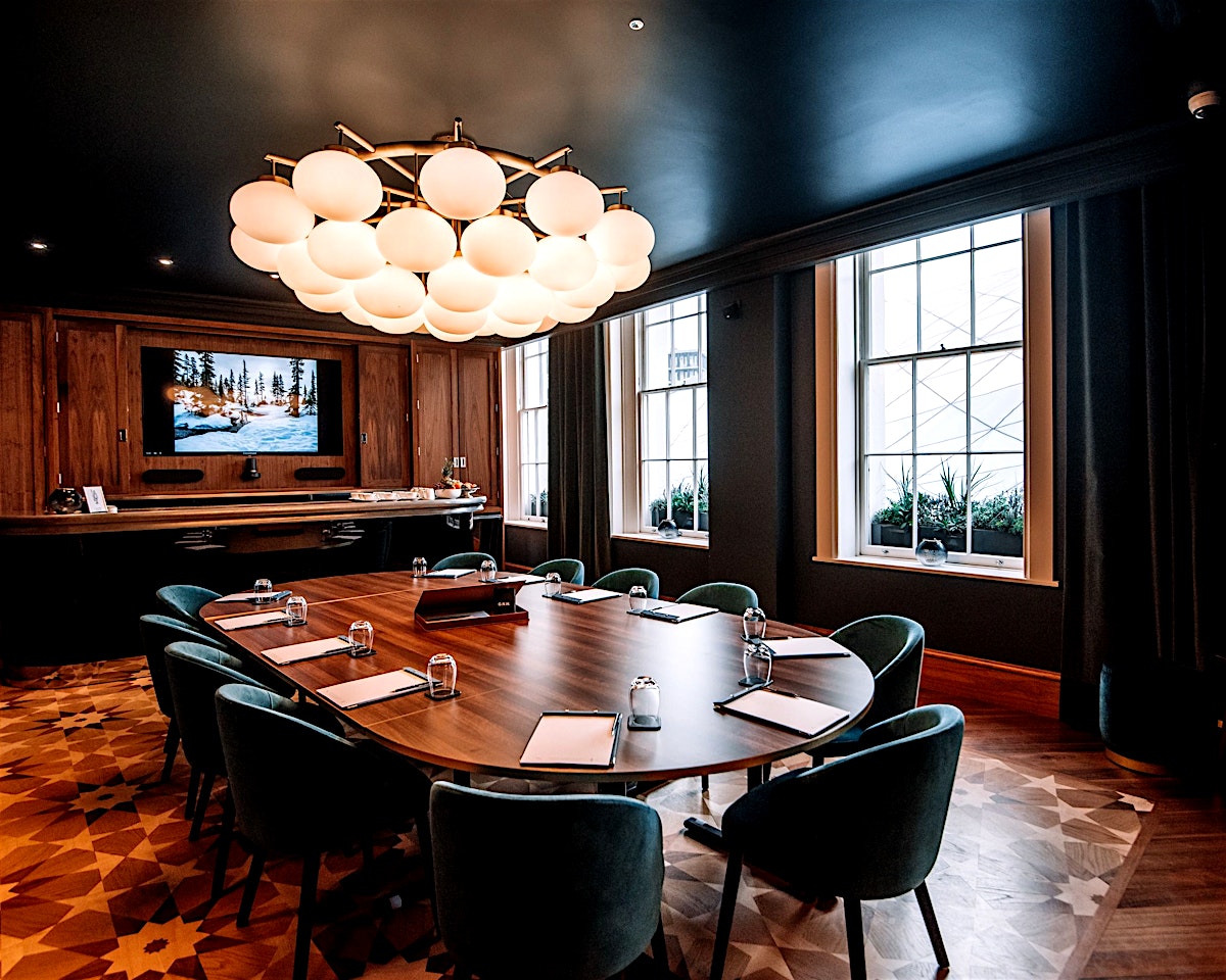 interior of great northern hotel kings cross london private dining