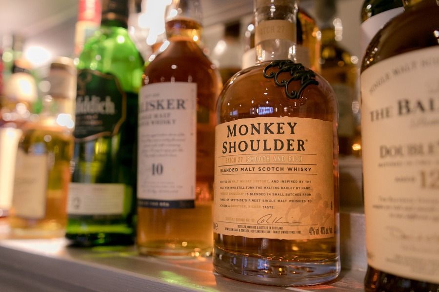 bottles at the hansom cab earls court london bar