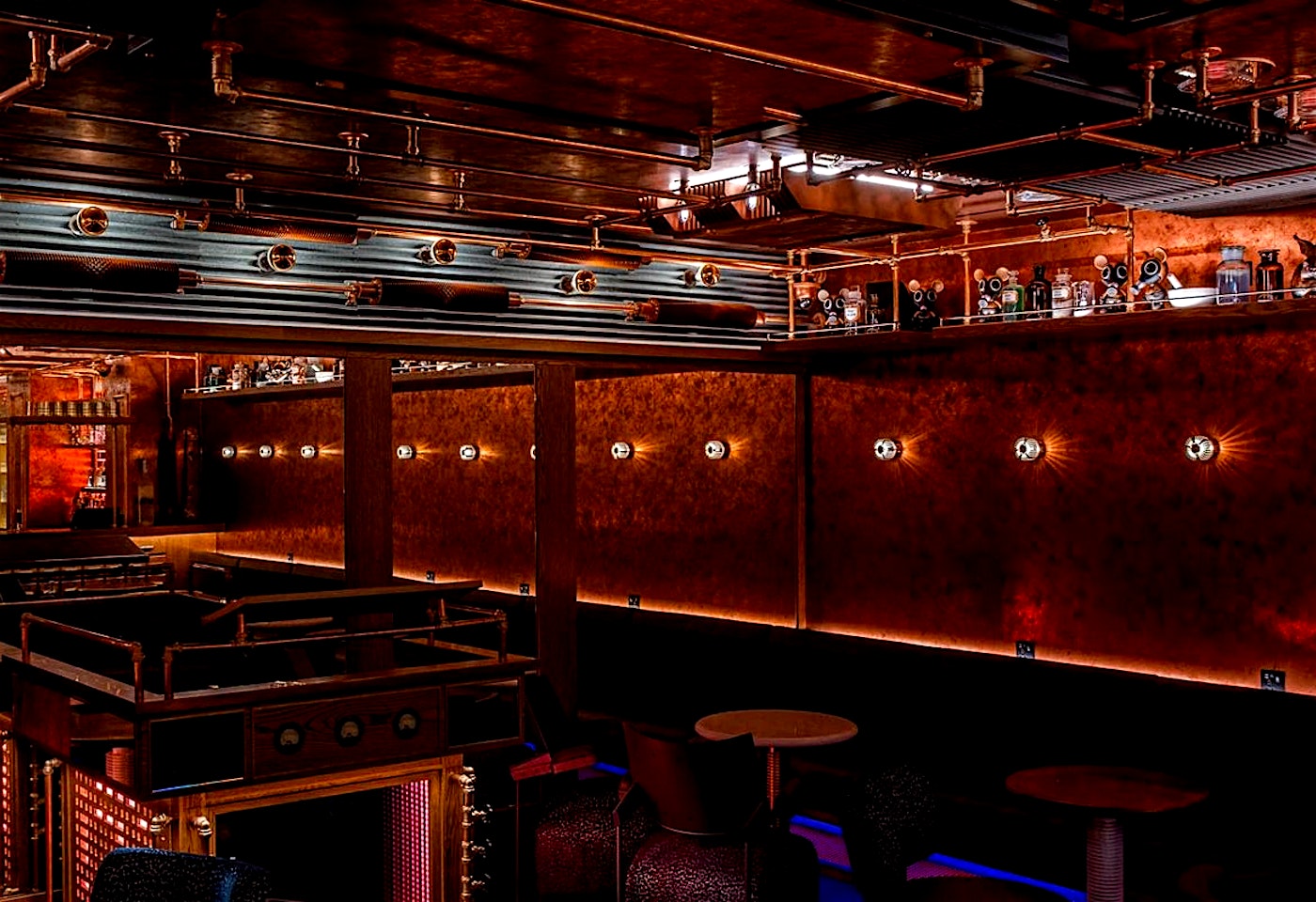 interior of hokus pokus camden london cocktail bar