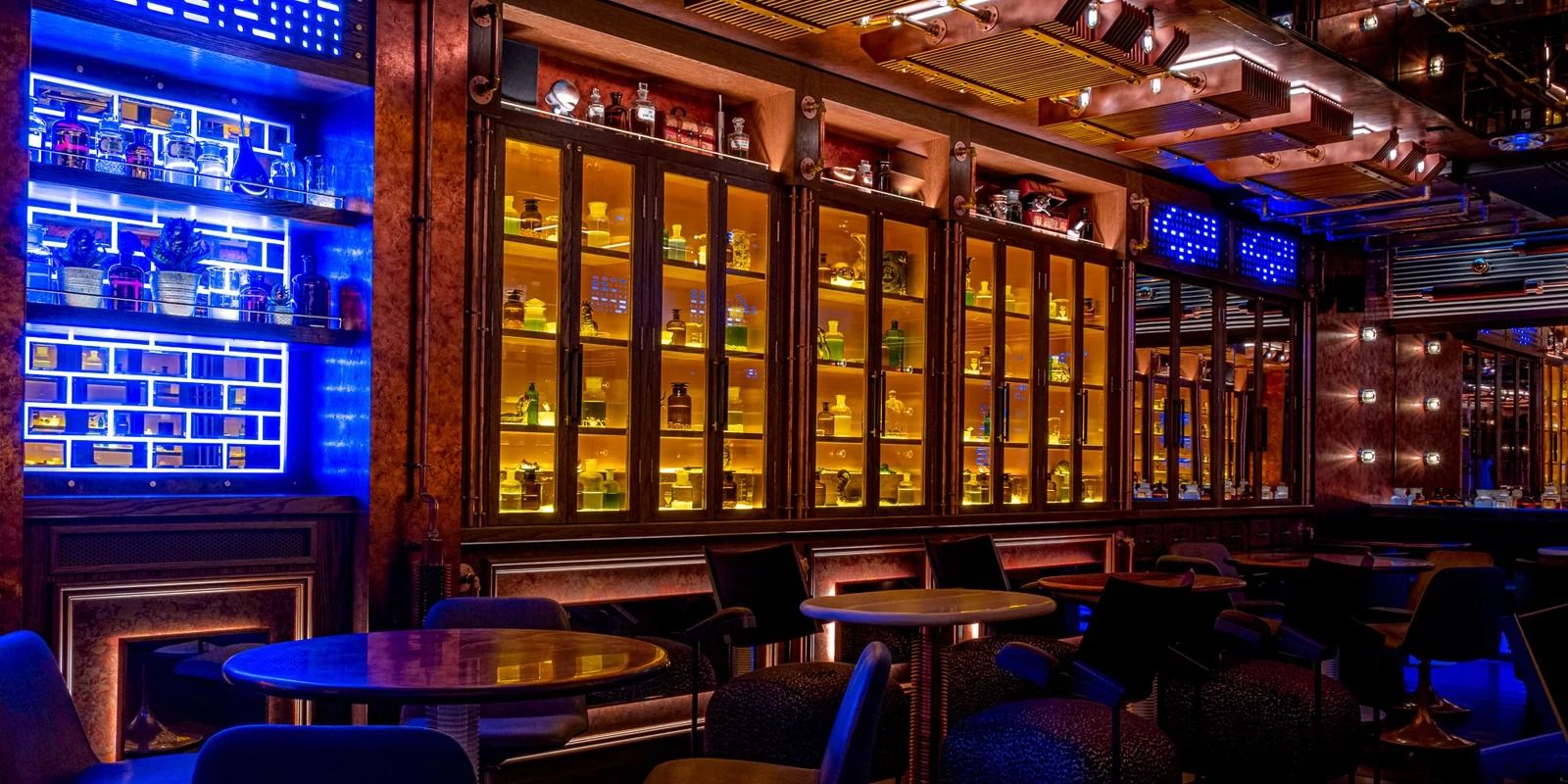 interior of hokus pokus camden london cocktail bar