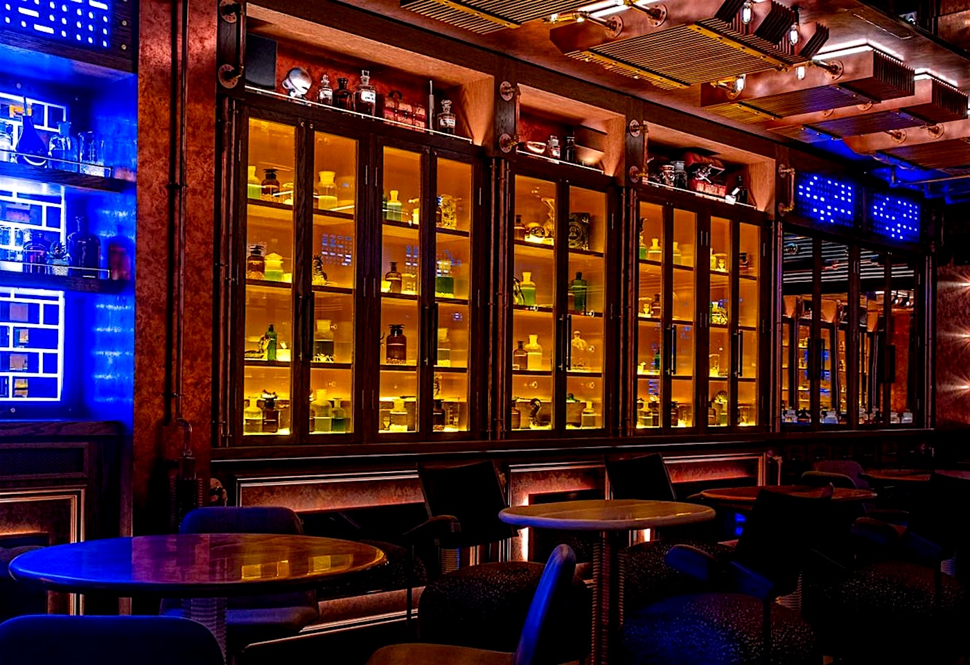 interior of hokus pokus camden london cocktail bar
