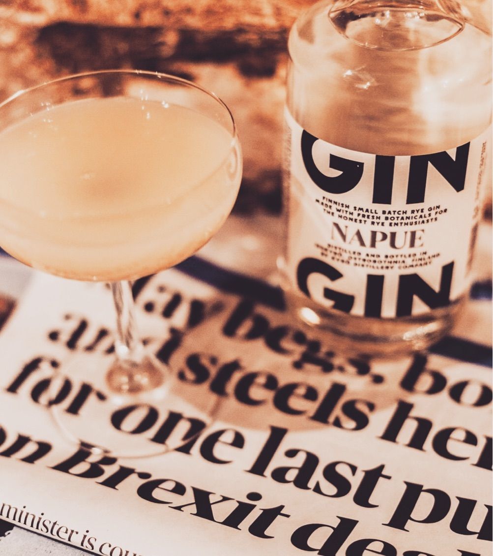 cocktail at home bar in old street in london