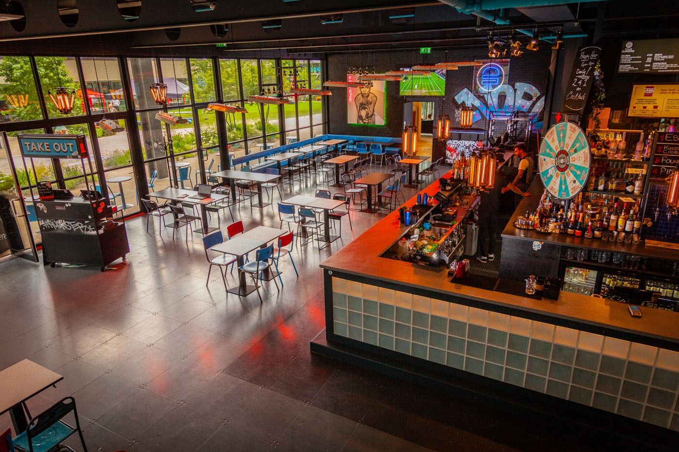 interior of hucksters paddington cocktail bar london