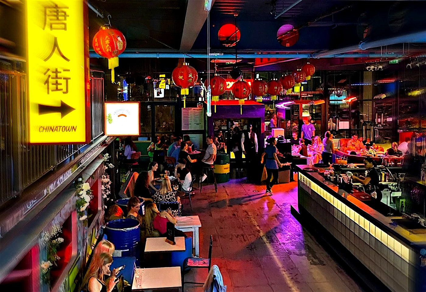 interior of hucksters paddington cocktail bar london