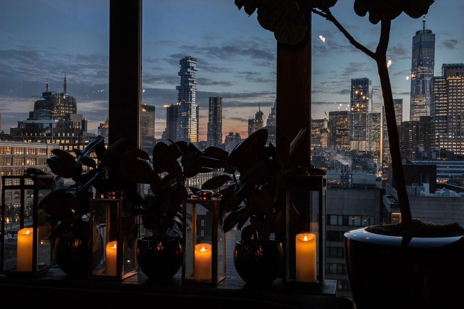 view from hugo rooftop bar new york party venue