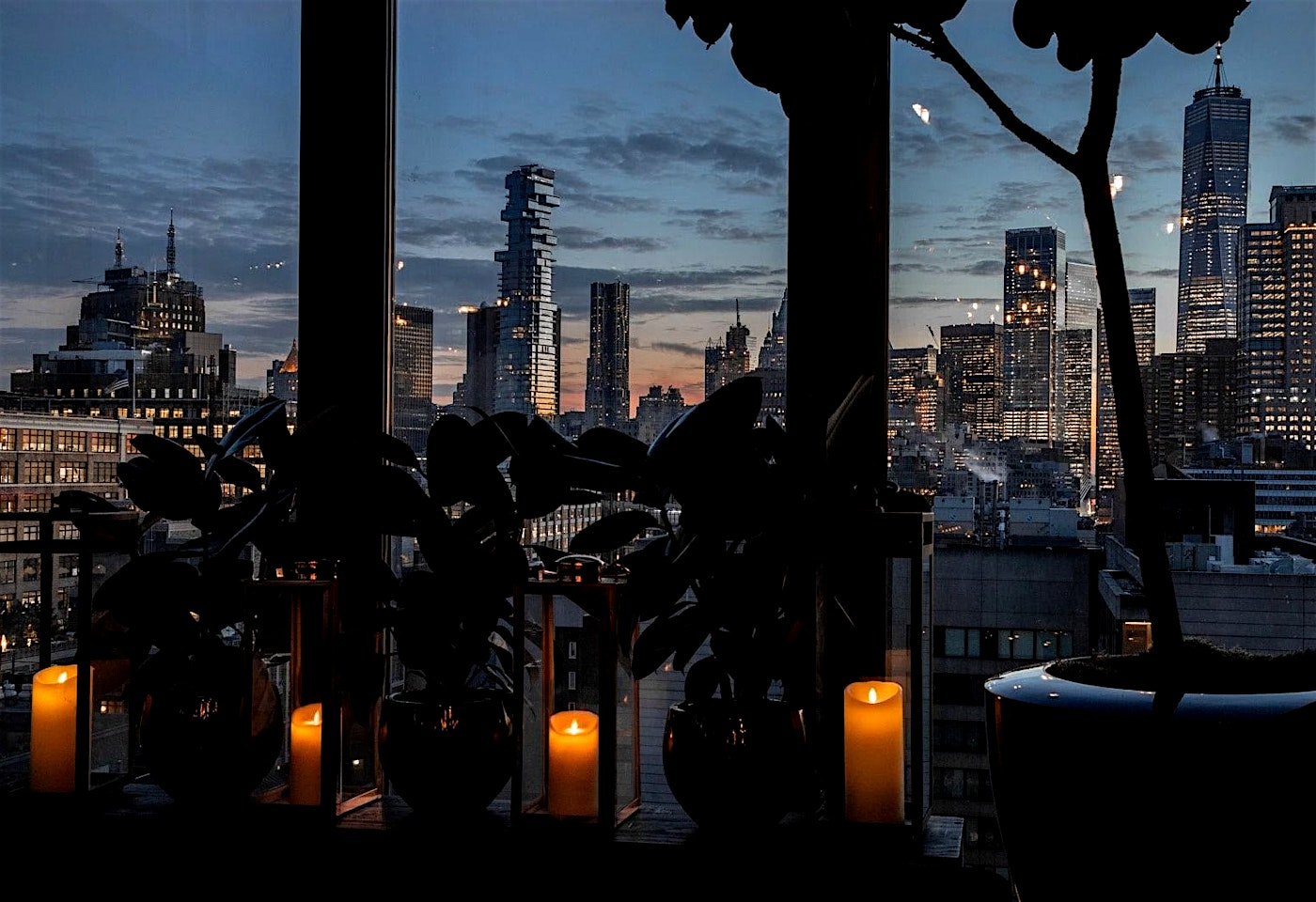 view from hugo rooftop bar new york party venue