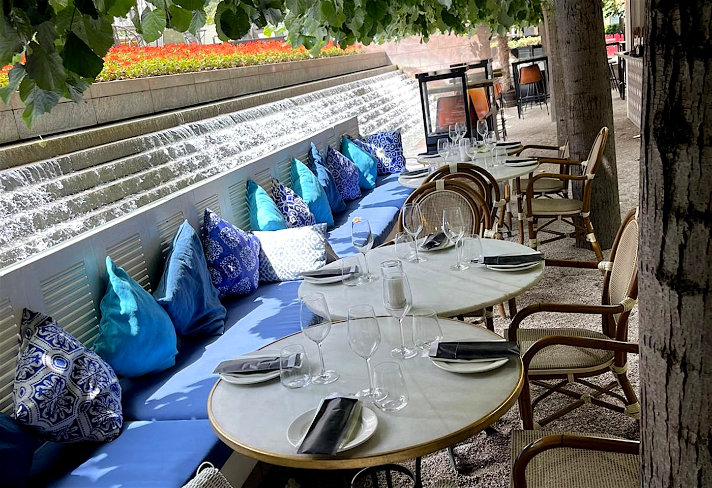 alfresco private dining at iberica la terraza in canary wharf london