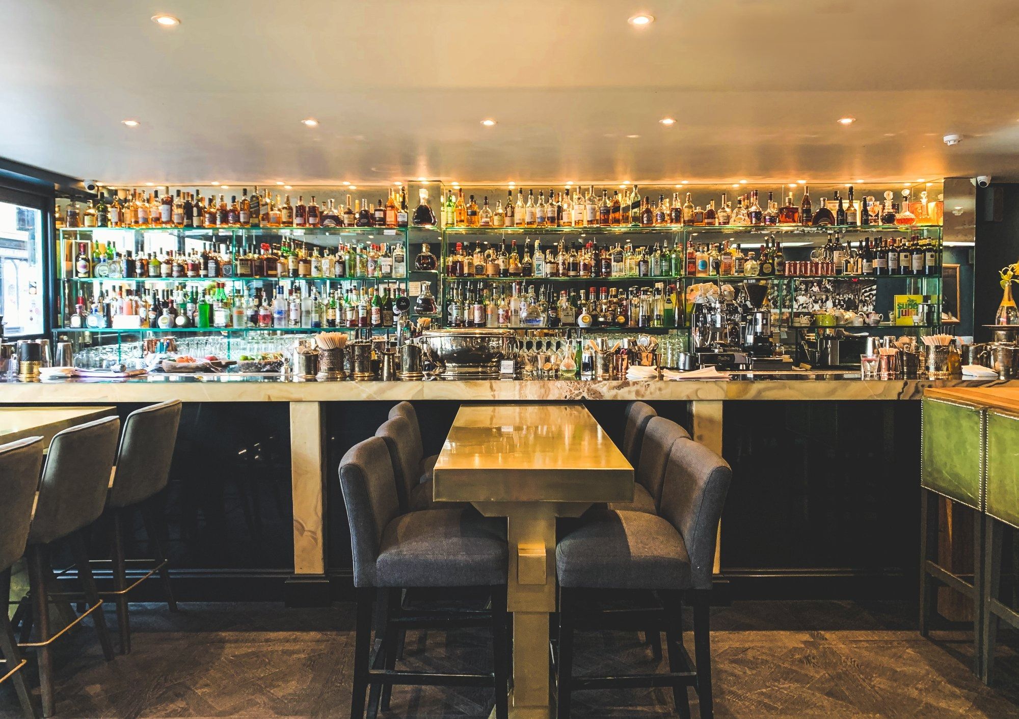 interior of jaks bar chelsea london bar