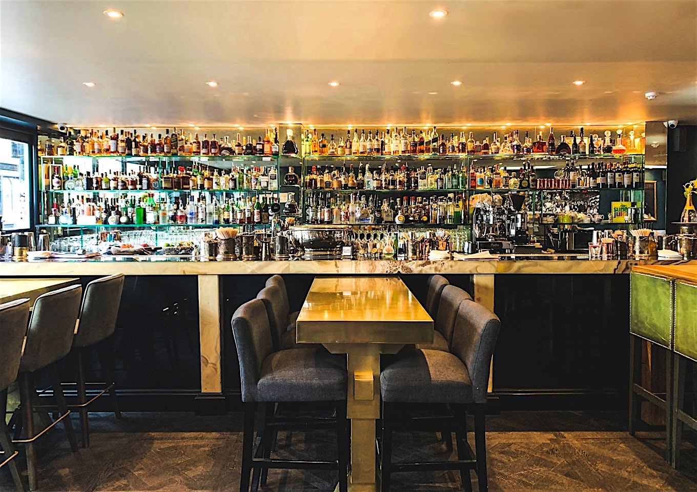 interior of jaks bar chelsea london bar