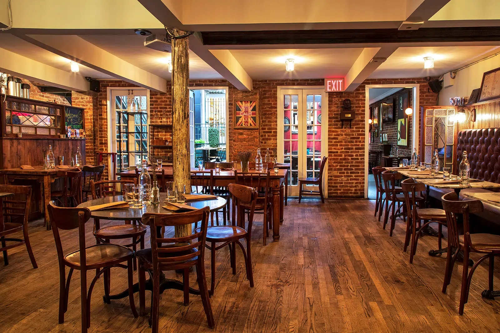 The interior of the Jones Wood Foundry, one of the best bars in Manhattan, NYC.