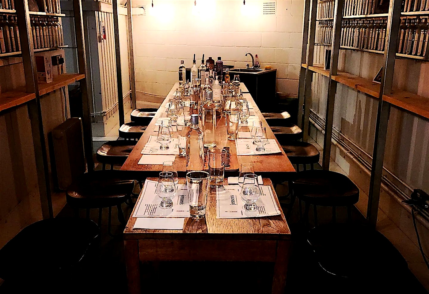 interior of jensens at the bermondsey distillery in bermondsey london