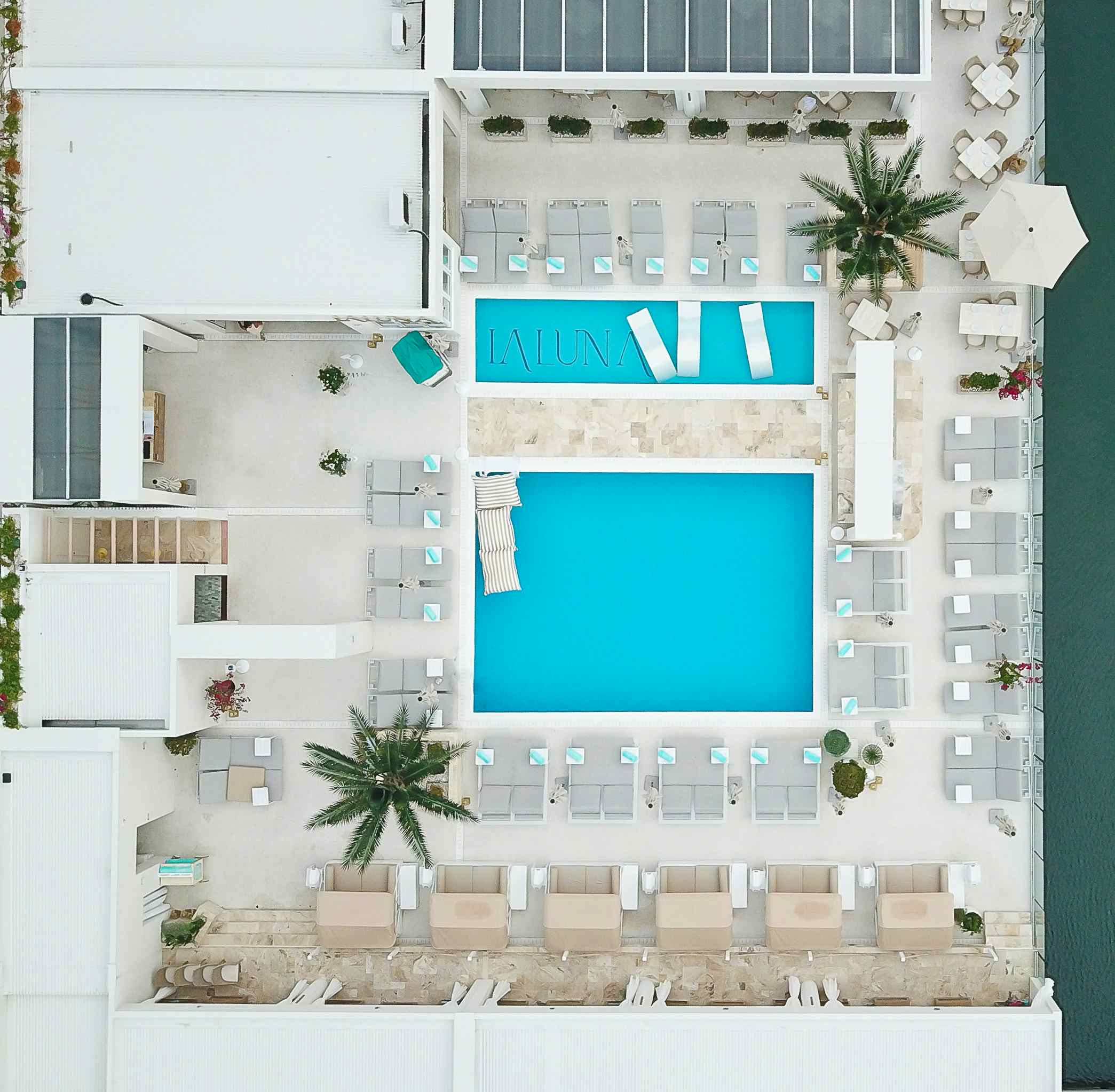 La Luna Beach Club (Pool) | Birds Eye View of Pool | Venue Hire Gold Coast | 1