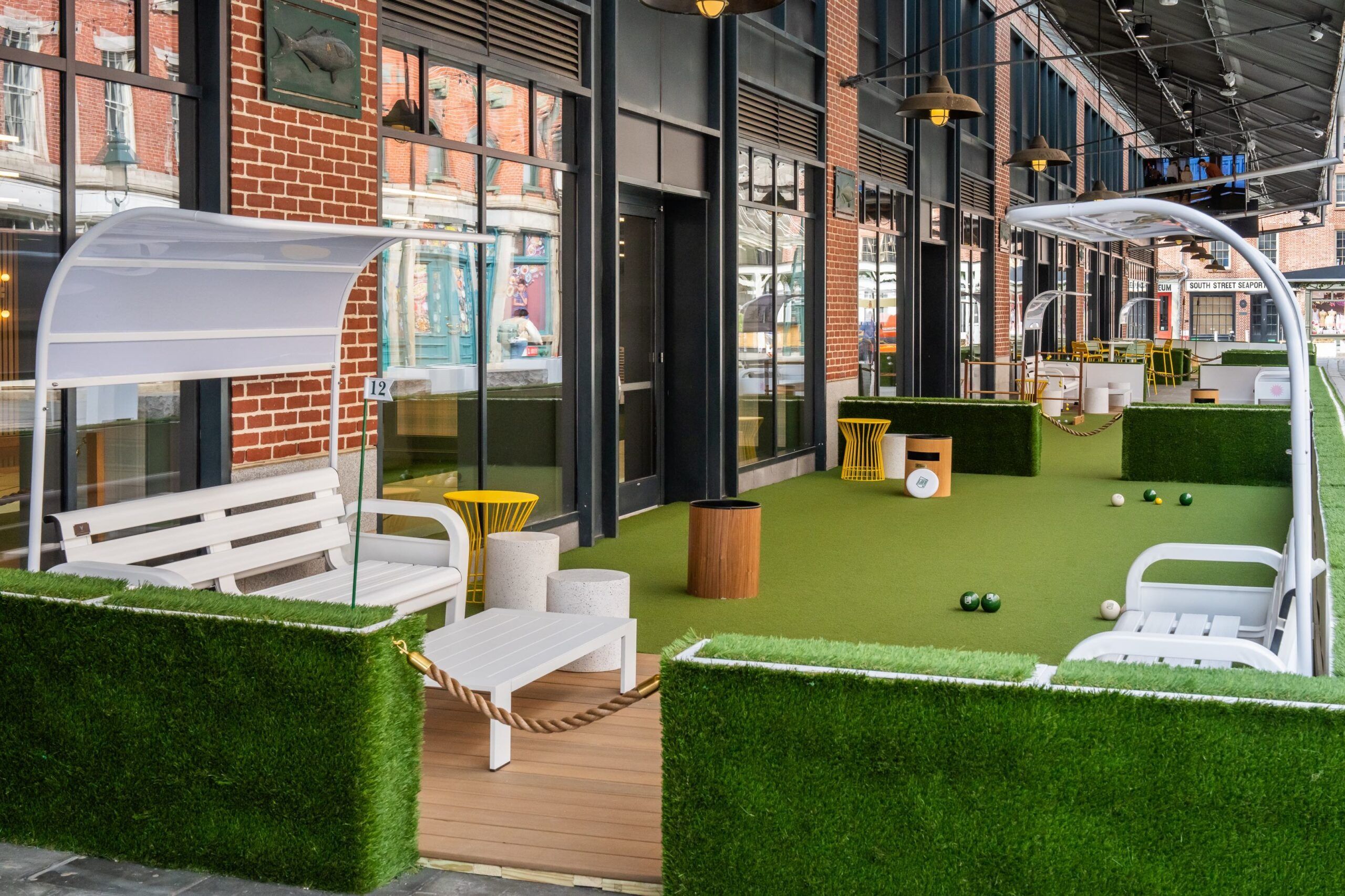 Sow the seeds of success at this NYC team activity venue: Lawn Club 1