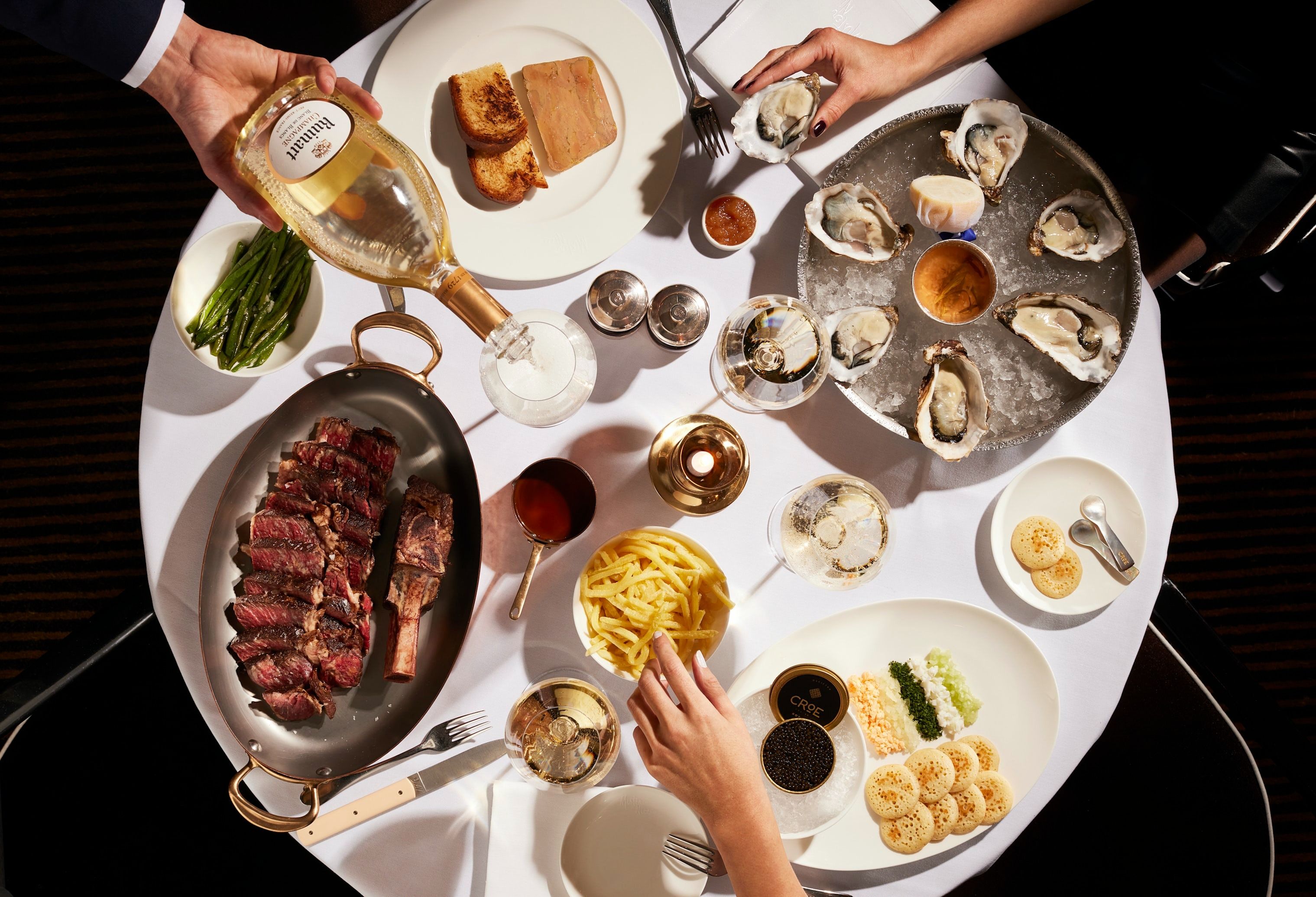 food in le salon mayfair private dining room at mr nice