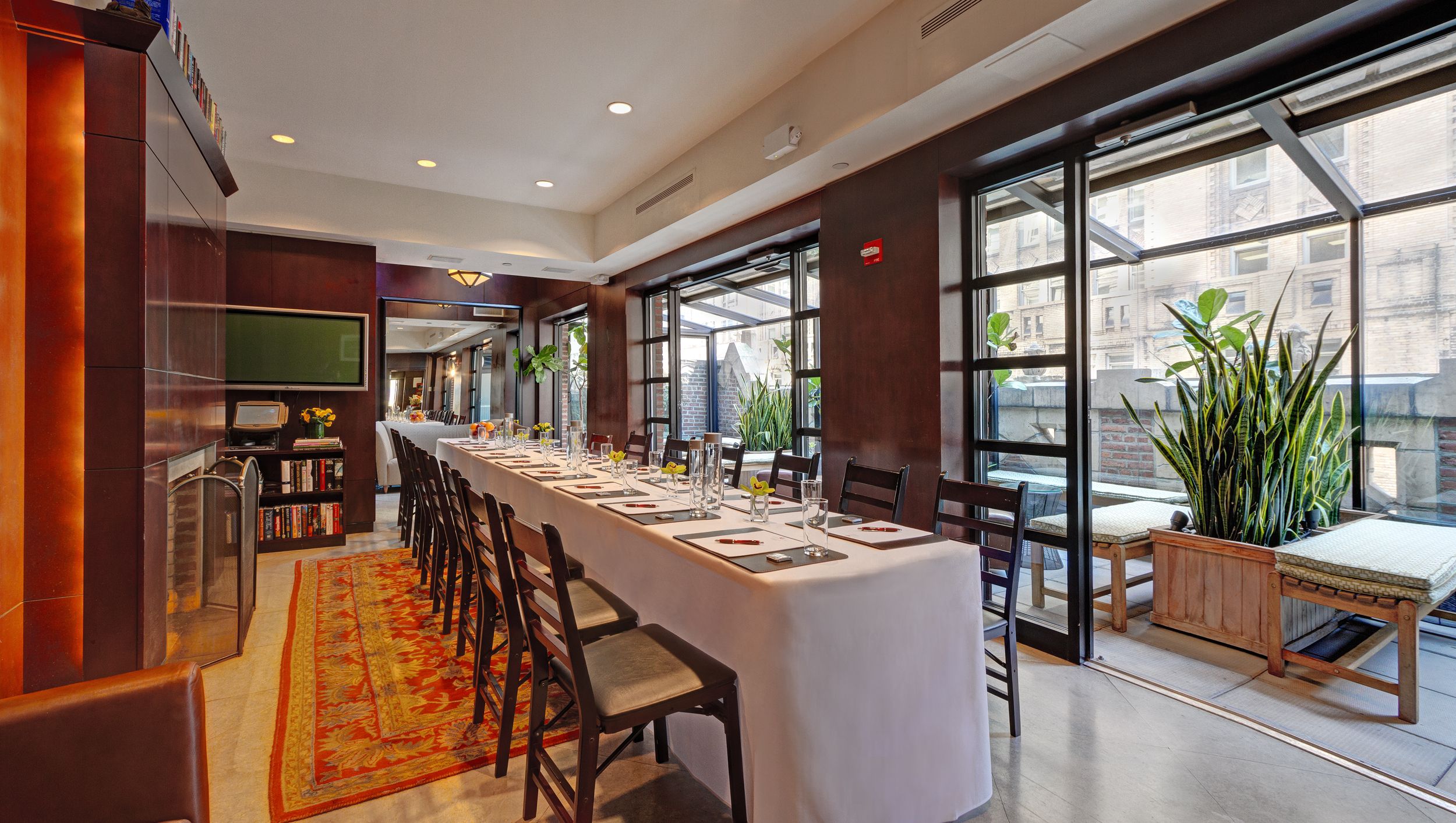 library hotel meeting rooms midtown corporate event space rental 