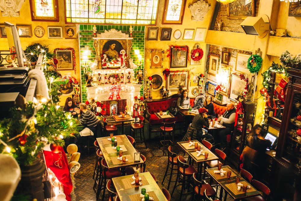 lillies victorian establishment christmas party venue event nyc