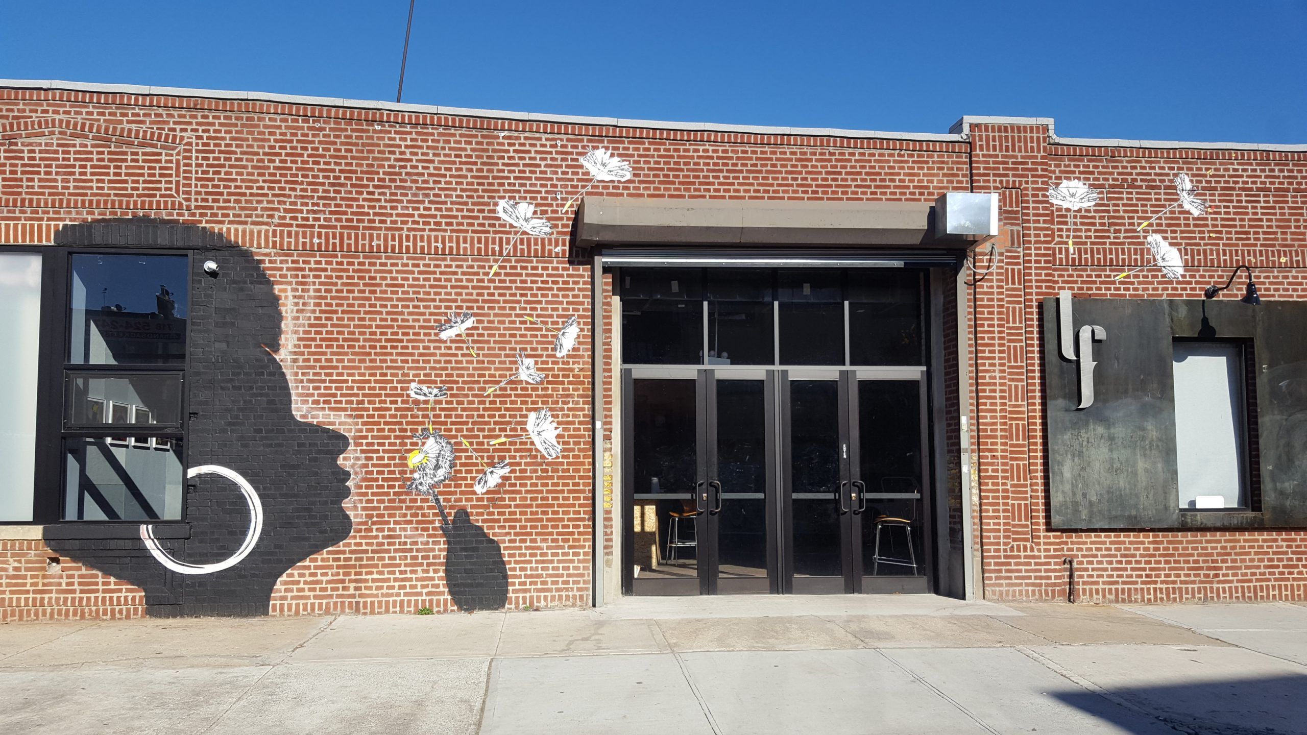 The exterior of Littlefield, a former printing press from the 1920s that is currently a comedy club n NYC. 