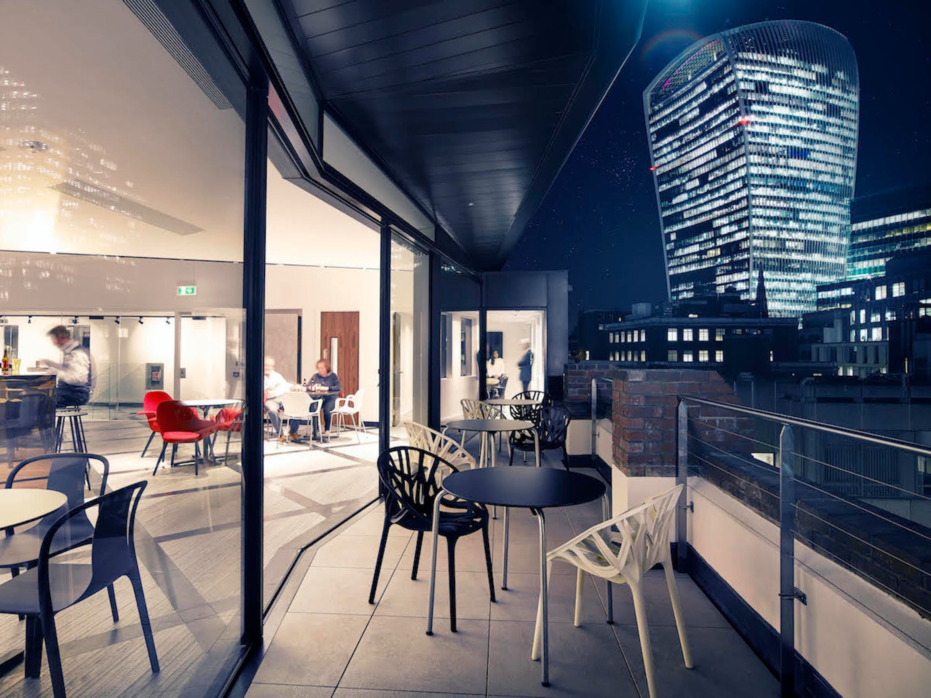 view from us and co city of london meeting room