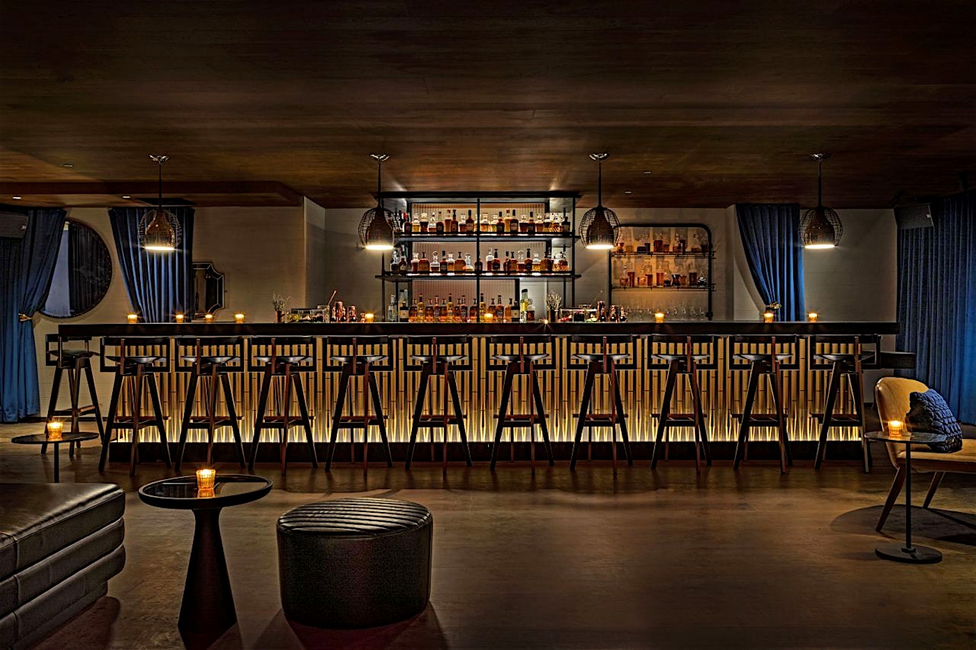 bar at moxy east village party venue new york