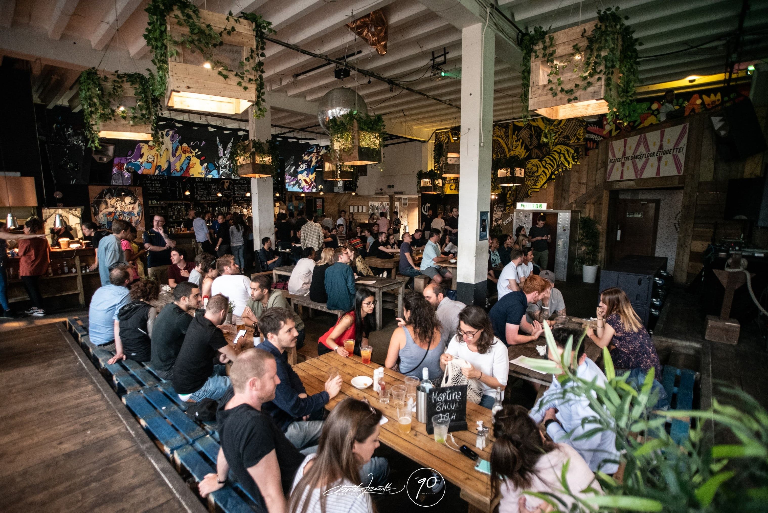 people in no90 bar in hackney wick london