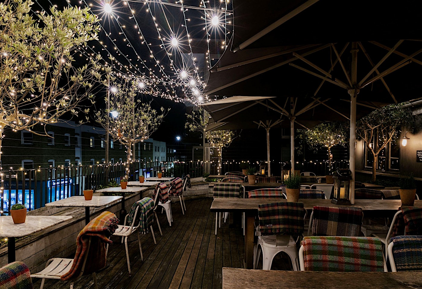 upstairs terrace at no 32 the old town clapham bar london