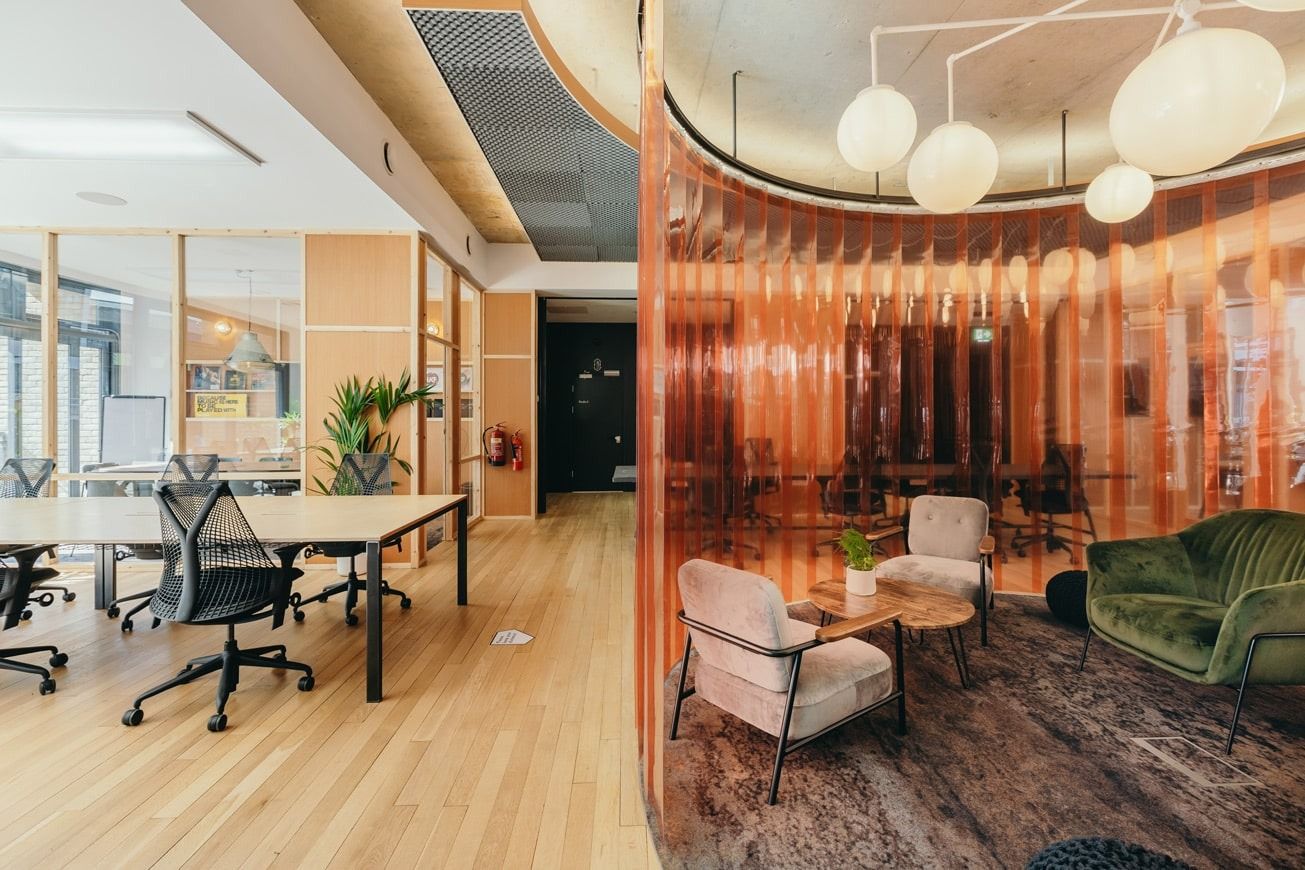 communal space at the halley in hackney london