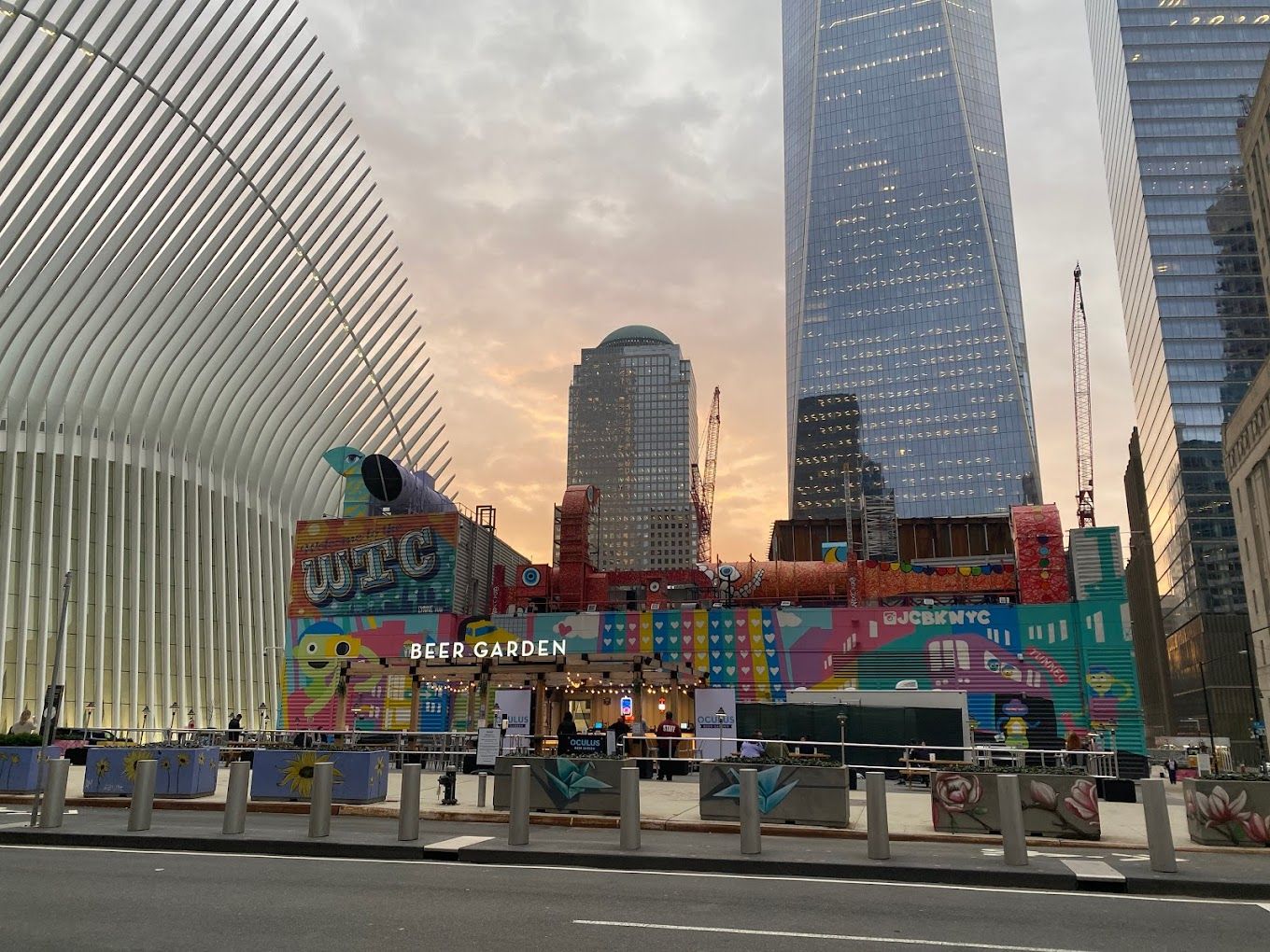 oculus beer garden world trade center lower manhattan nyc