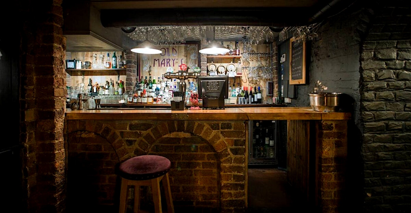 interior of old marys paddington cocktail bar london
