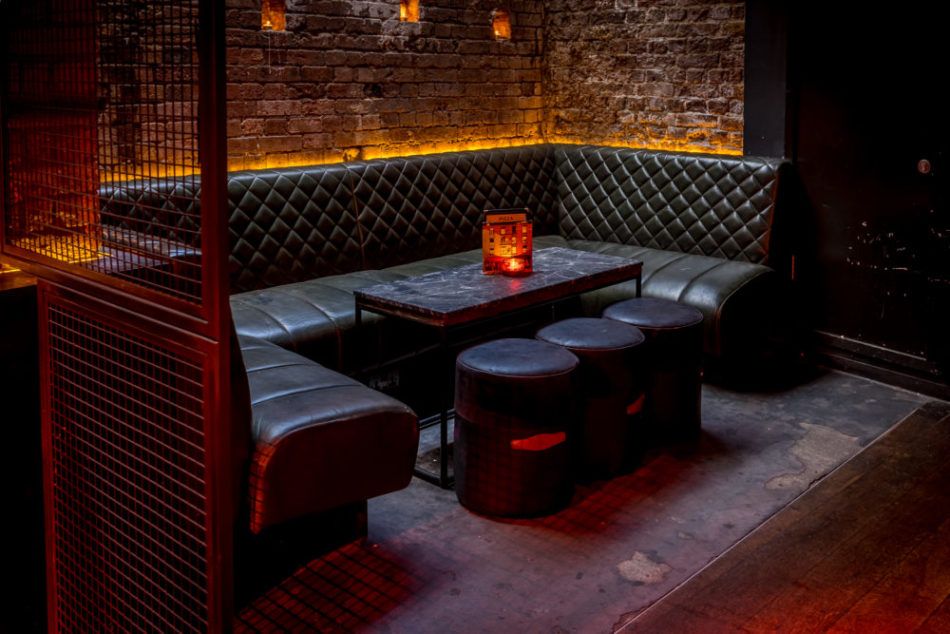 booths at old street records in old street in london