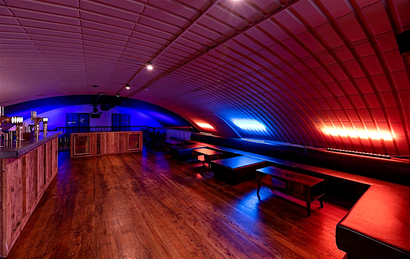 neon lights in a private space of London Bridge bar and music venue Omeara