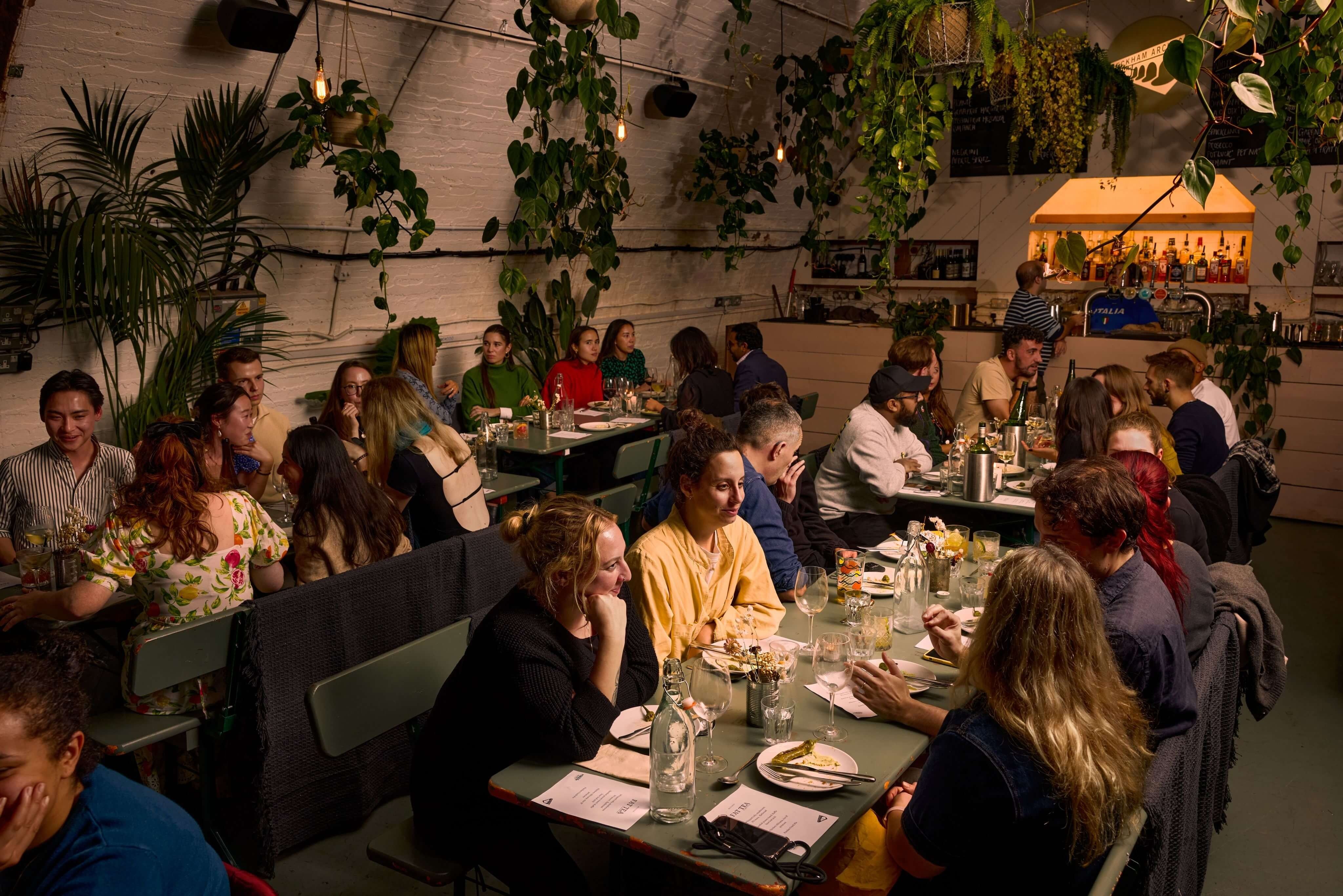 people at peckham arches peckham london bar