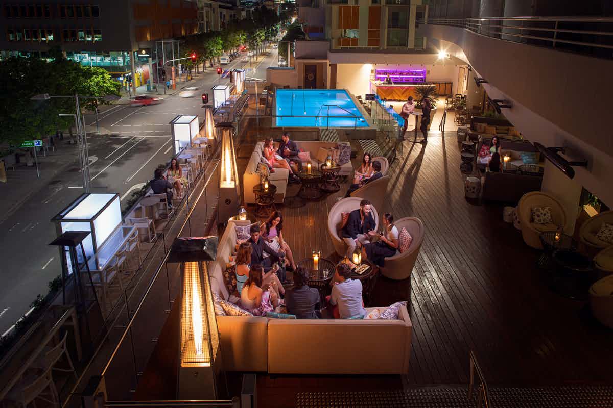 Rydges South Bank Hotel | View of Poolside Seating | Venue Hire Brisbane | 2