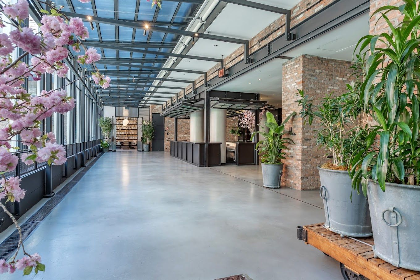 The terrace at SECOND, a bar/bat mitzvah venue in NYC. 