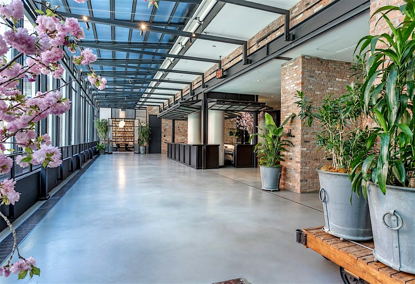 The terrace at SECOND, a bar/bat mitzvah venue in NYC.