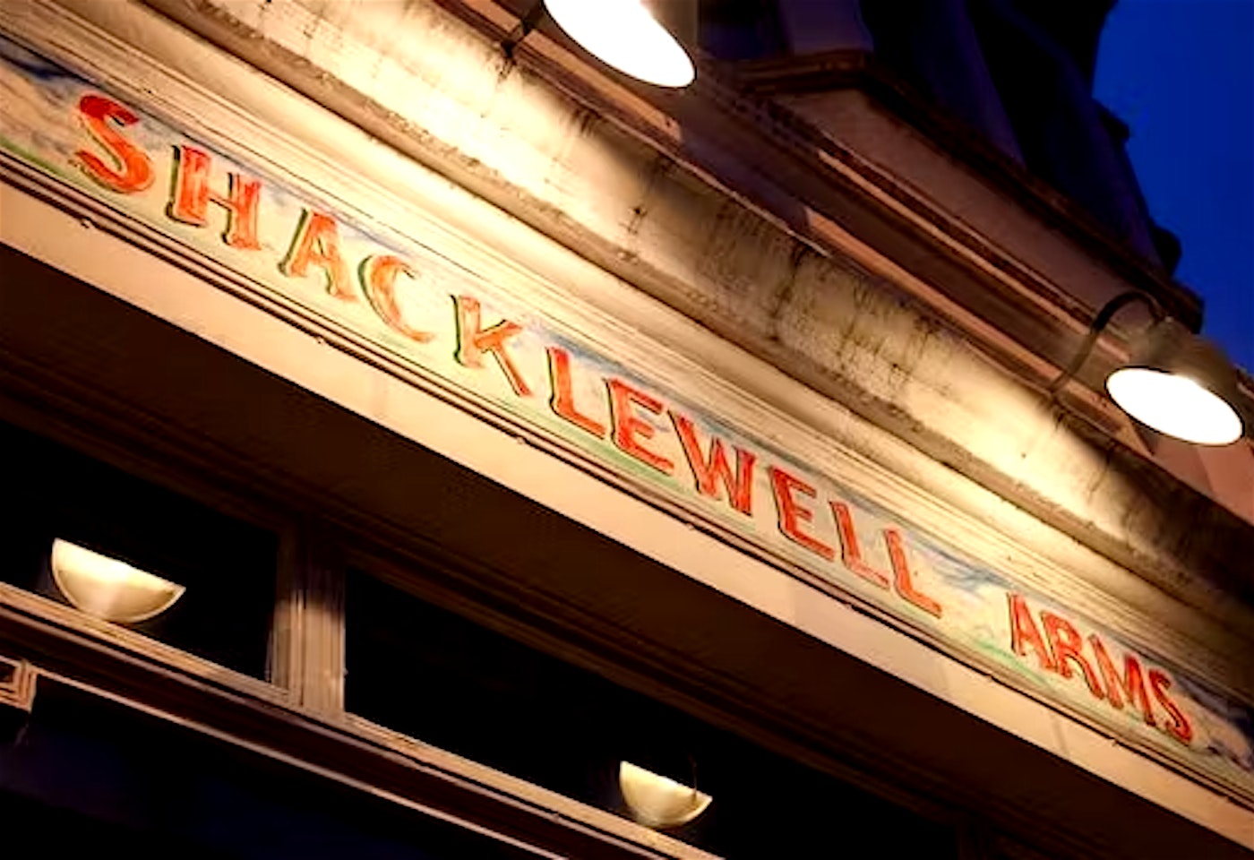detail of the shacklewell arms in dalston in london