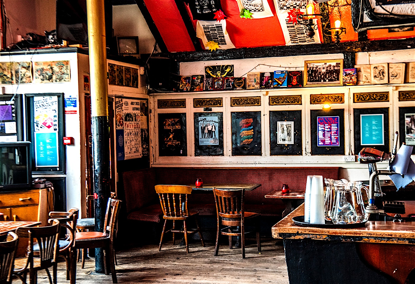 interior of the shacklewell arms in dalston in london