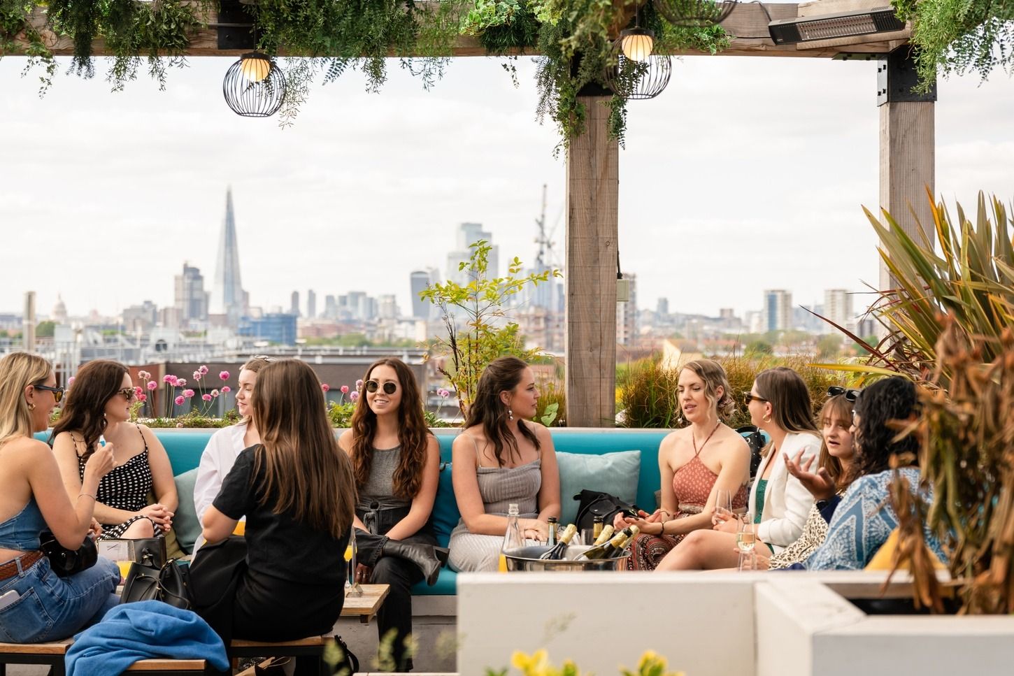 people at skylight peckham bar london