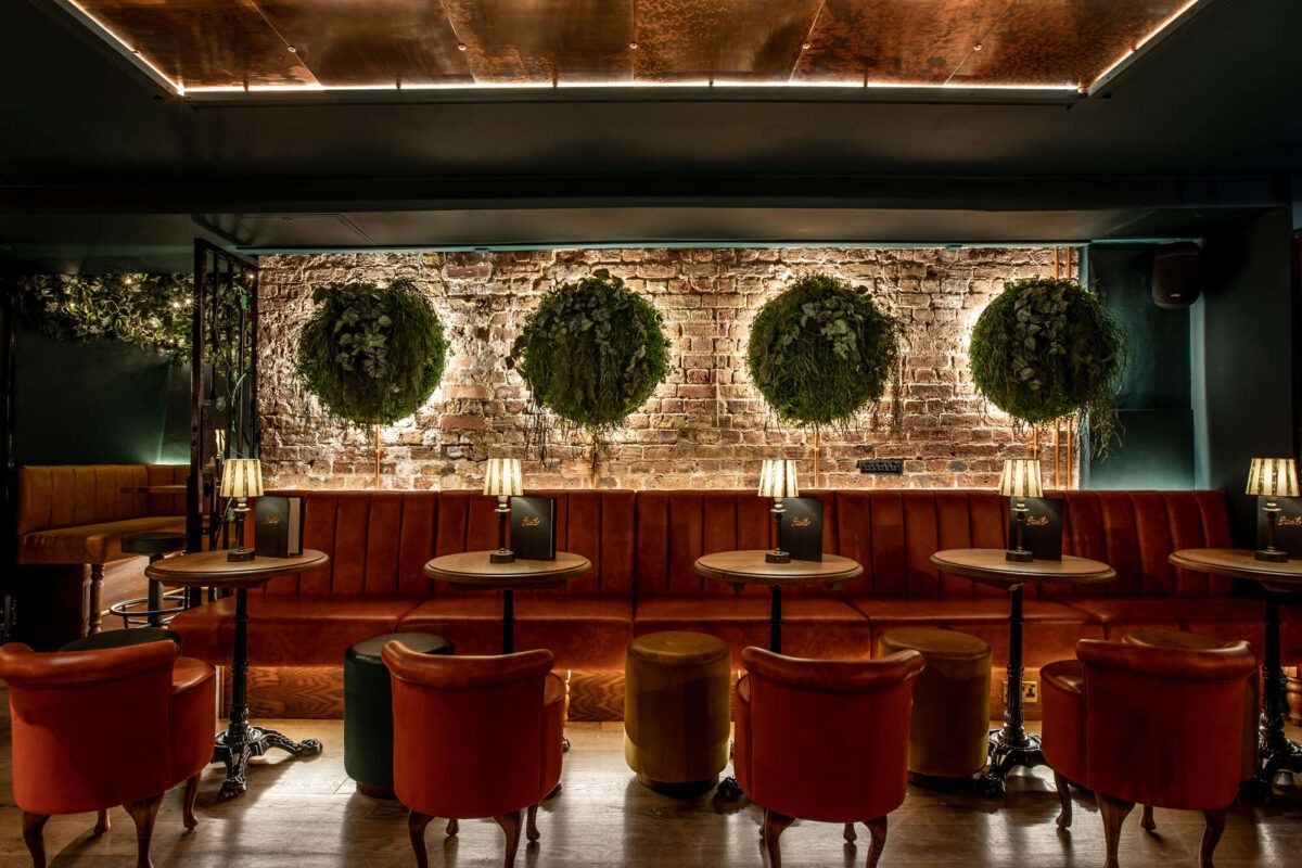 interior of smiths cocktail bar shepherds bush london bar