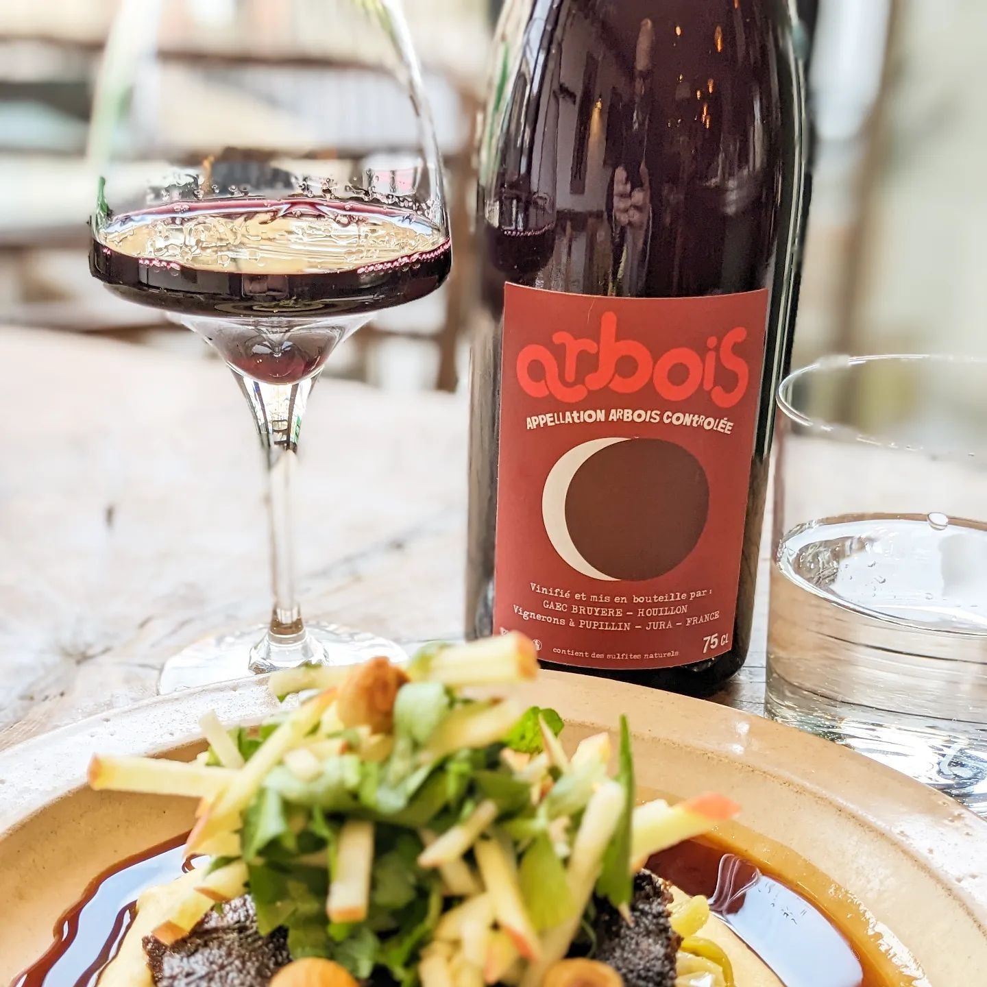 wine and meal at soif wine bar and shop clapham bar london