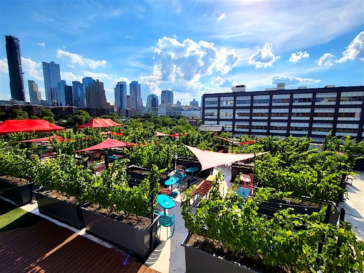 summer party venues brooklyn rooftop reds