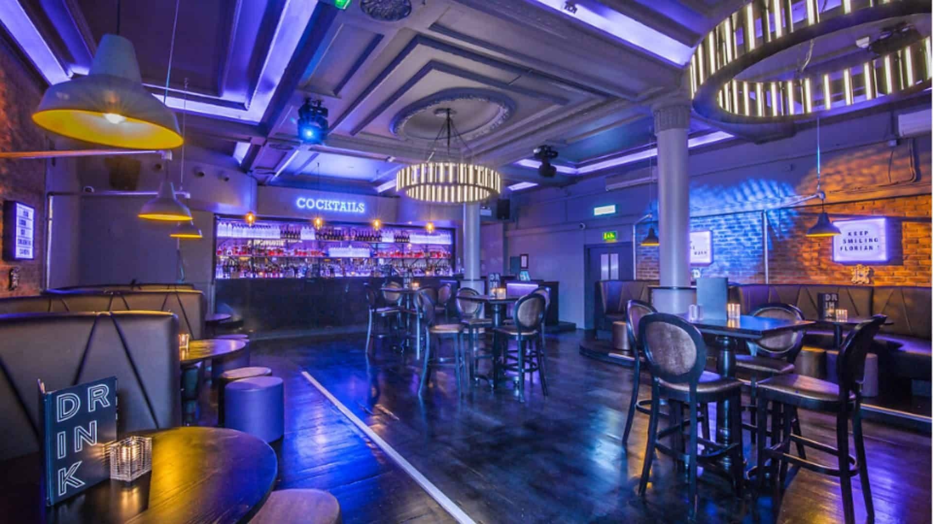 interior of sway bar holborn cocktail bar london