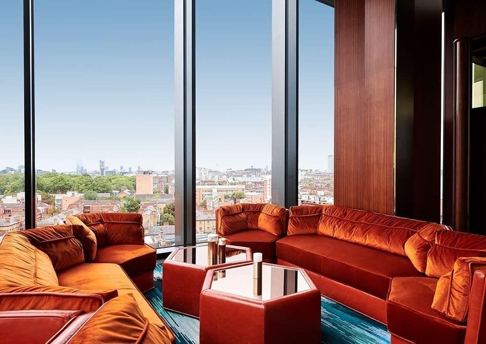 view from sweeties kings cross cocktail bar london