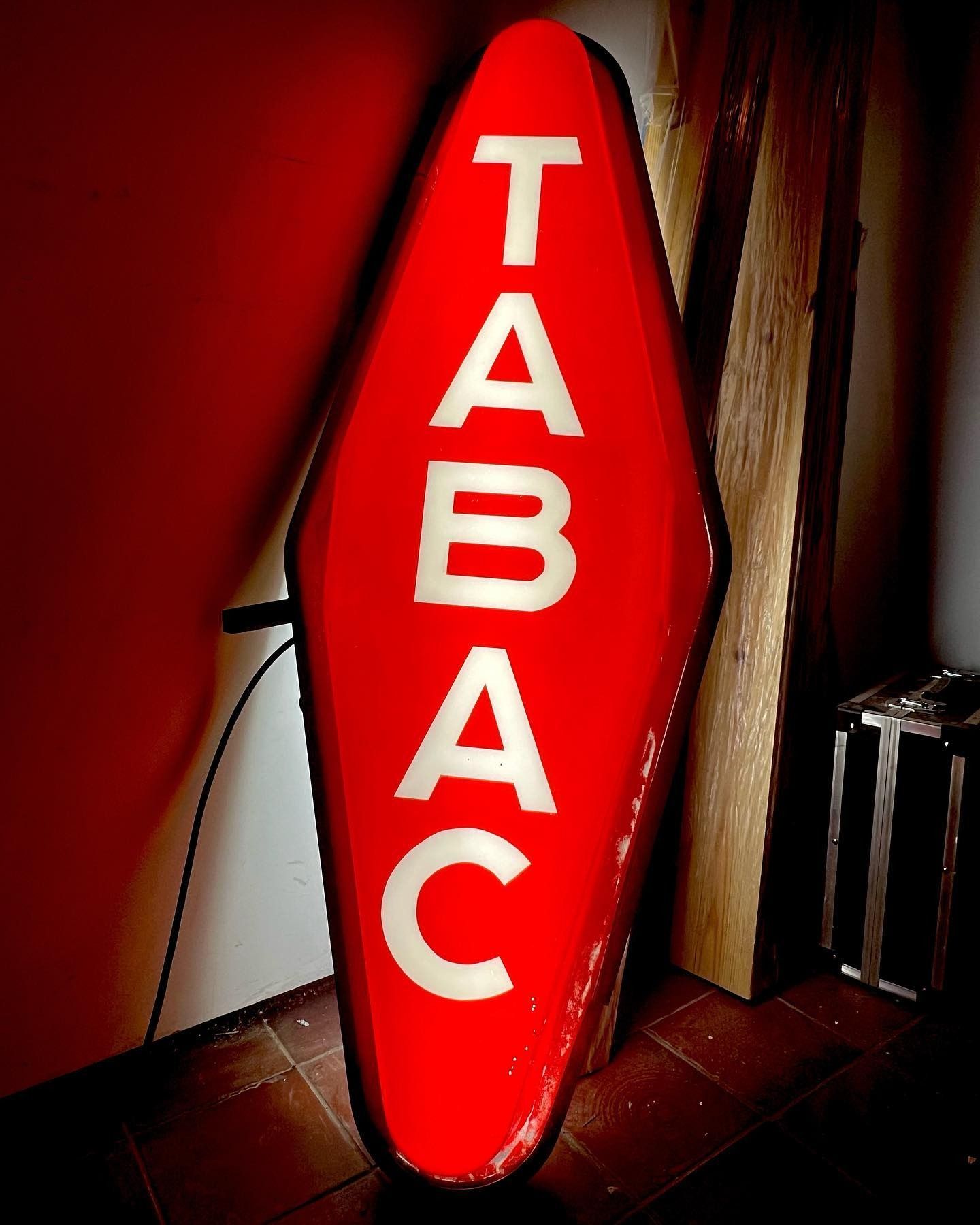 sign detail of tabac cafe clerkenwell bar london