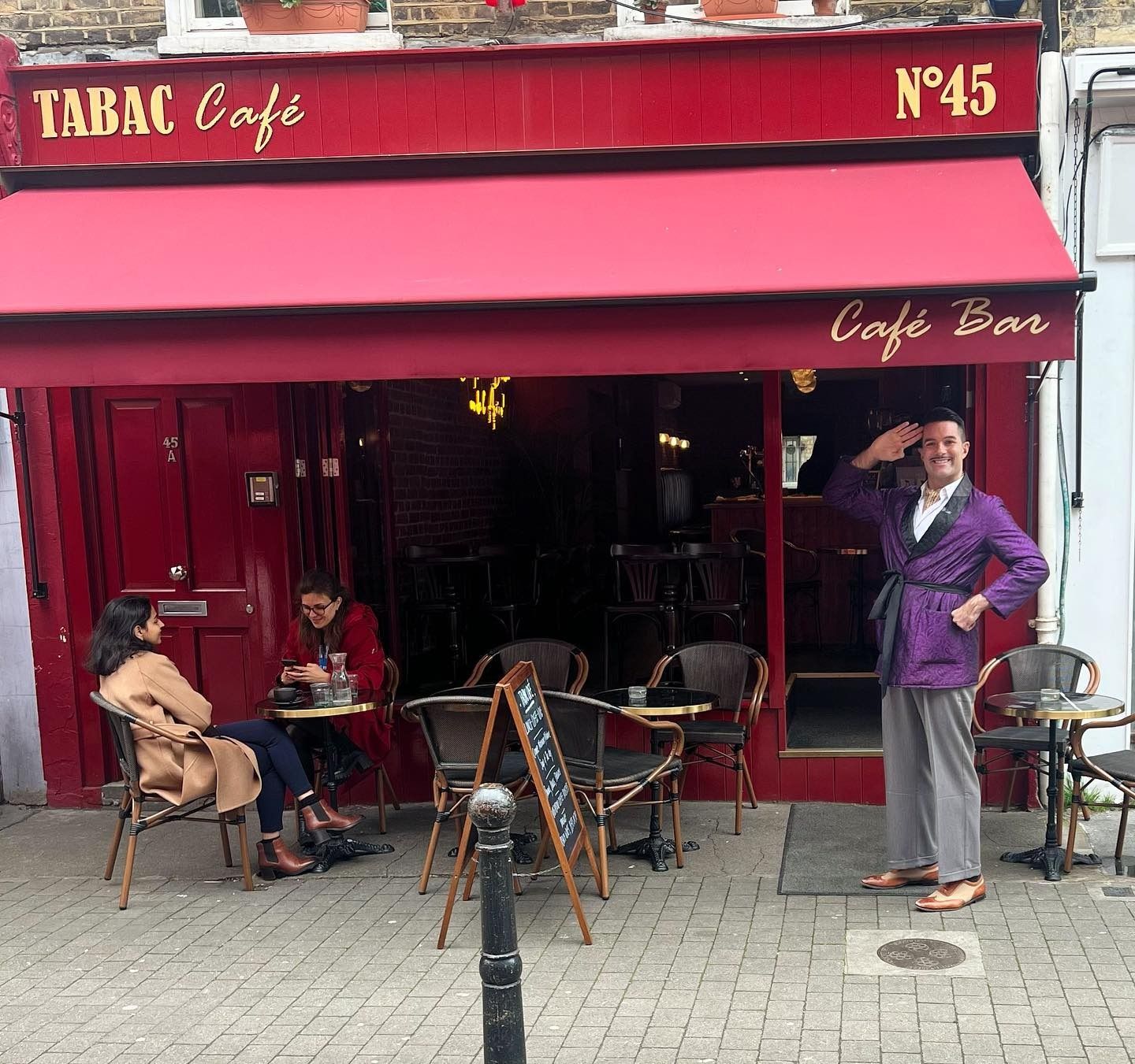 exterior of tabac cafe clerkenwell bar london
