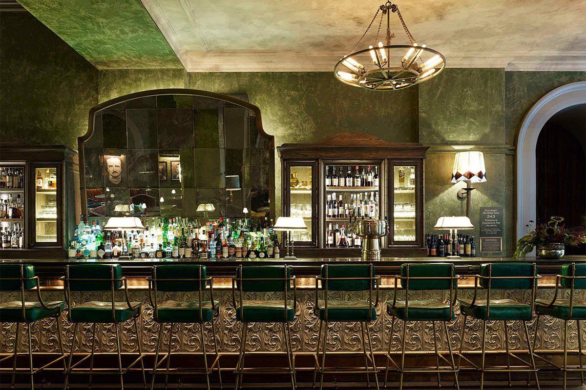 the bar room at the beekman fidi financial district birthday restaurants nyc 