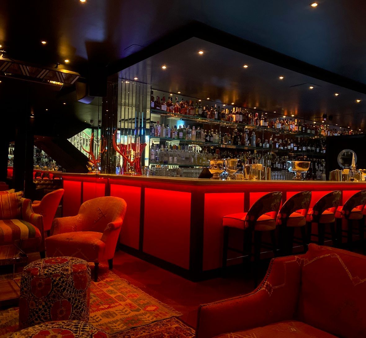 interior of the beauchamp in knightsbridge london