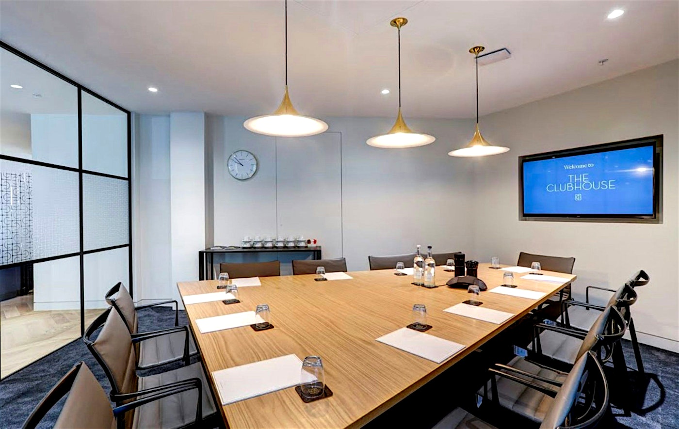 the boardroom at the clubhouse holborn circus city of london meeting room