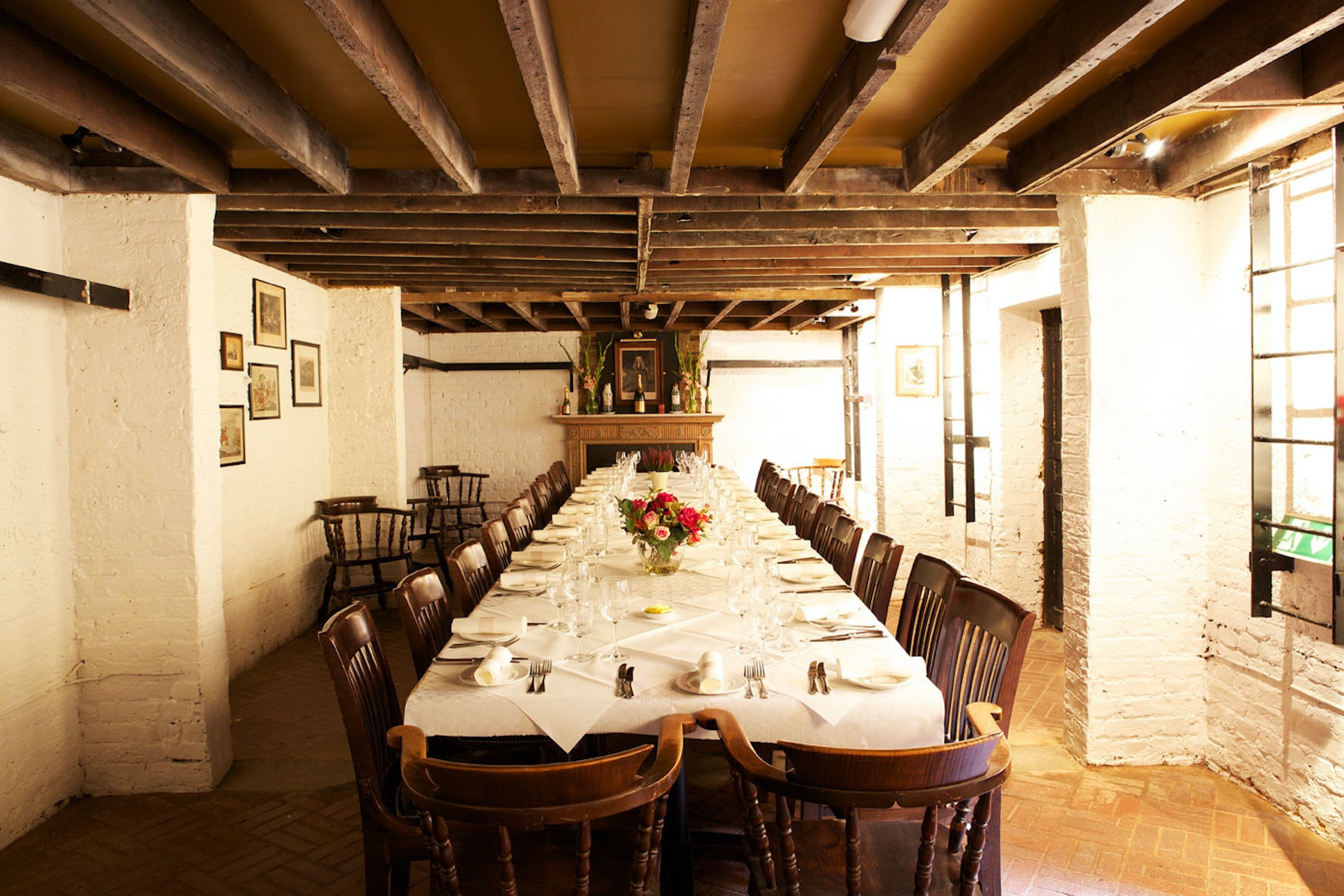private dining room at the boot and flogger london bridge wine bar london
