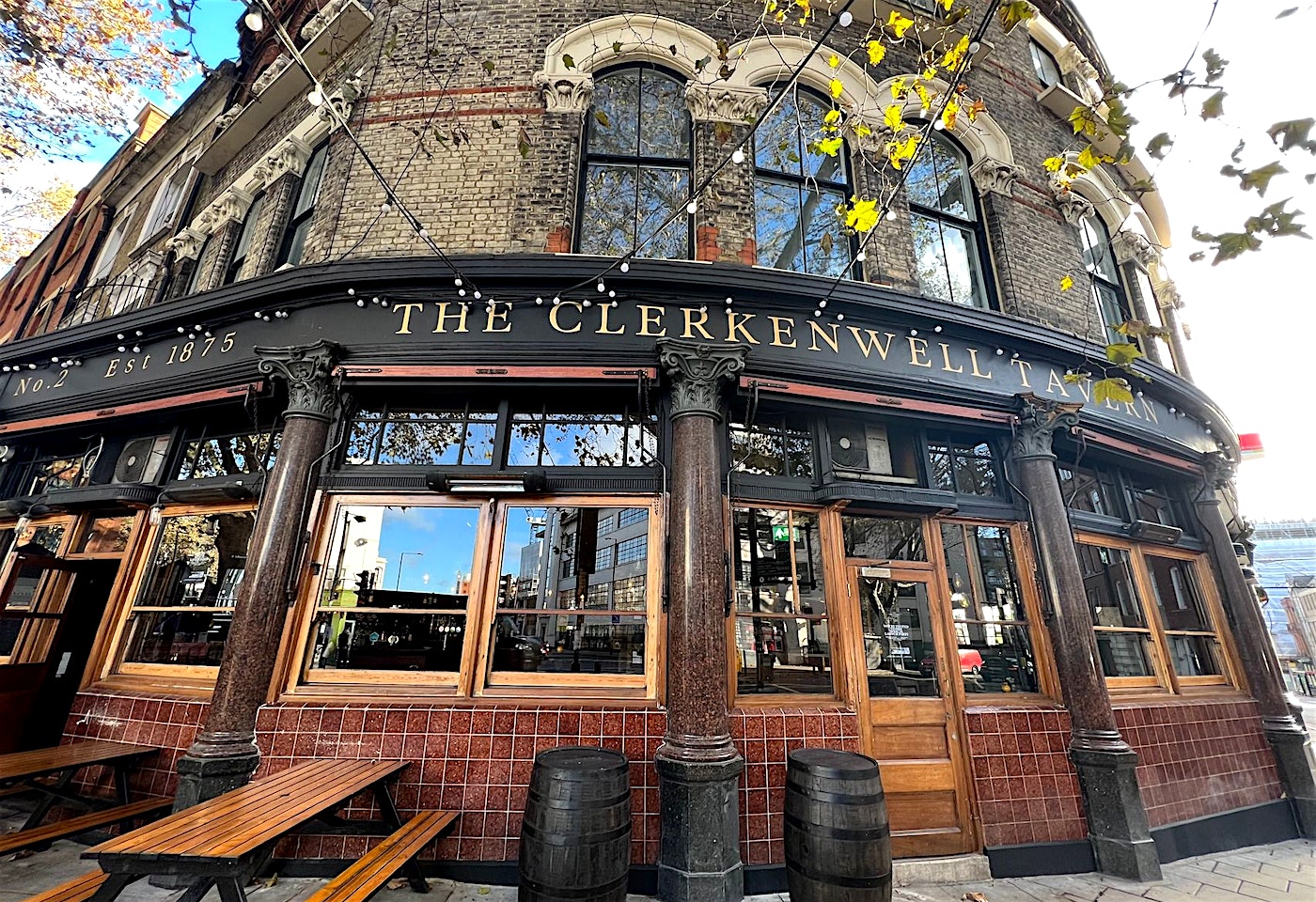 exterior of the clerkenwell tavern clerkenwell bar london
